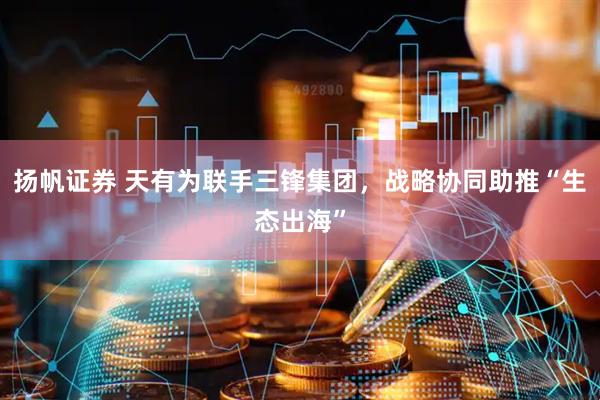 扬帆证券 天有为联手三锋集团，战略协同助推“生态出海”