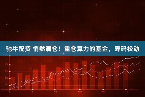 驰牛配资 悄然调仓！重仓算力的基金，筹码松动